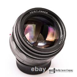 50mm F1.1 Voigtlander Nokton Leica M-mount Lens with Vented Shade, Ready to Shoot