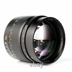 7Artisans 75mm F1.25 Leica portrait lens M-mount for Leica camera (Free shiping)