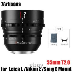 7Artisans Cinema Lens Full Frame 35mm T2.0 Lens for Leica L Nikon Z Sony E Mount