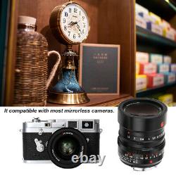 7 Artisans 35mm F1.4 Wide Angle Prime Lens Full Frame for Leica M Mount Cameras