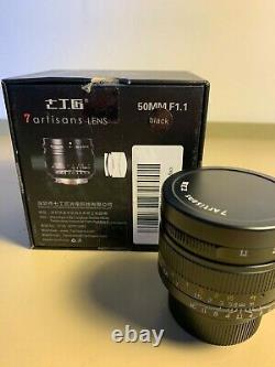 7 Artisans 50mm F1.1 Lens. Leica M Mount. Mint condition. Boxed. Never Used. UK