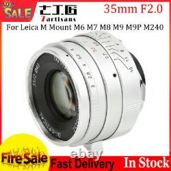 7artisans 35mm F2.0 Manual Focus Lens For Leica M Mount M2 M3 M5 M8 M9 M9P M240