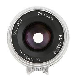 7artisans 35mm F2.0 Manual Focus Lens For Leica M Mount M2 M3 M5 M8 M9 M9P M240