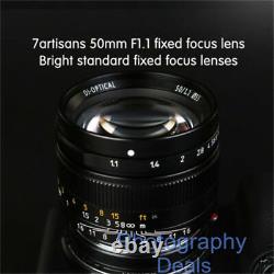 7artisans 50mm F1.1 Large Aperture Portrait M Mount Lens for Leica M M6 Camera