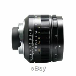 7artisans 50mm F1.1 Leica M Mount Fixed Lens for Leica M-Mount Cameras Black