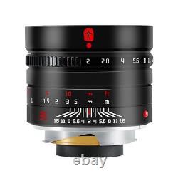 7artisans M35mm F2.0 II V2 Full Frame Manual Focus Lens For Leica M Mount Camera