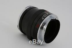 ALMOST UNUSED Carl Zeiss Planar T 50mm f/2 ZM for LEICA M Mount JAPAN #18283