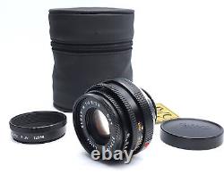 Almost MINT withCase Leica ELMAR-m 50mm f/2.8 Black E39 m Mount Lens From JAPAN