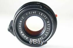 B- Good Leica SUMMICRON-C 40mm f/2 Lens for M Mount CL CLE From JAPAN 6156