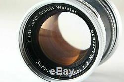 B- Good Leica Summicron 5cm 50mm f/2 Lens Collapsible for M Mount JAPAN 5984