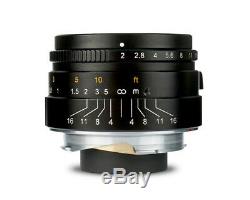Black 7Artisans 35mm f/2.0 Wide-Angle lens for Leica-M-mount M6 M9 M10 35/2