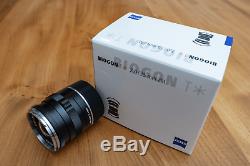 Black Zeiss Biogon T 35mm F/2 Zm Lens M-mount For Leica With Zeiss Uv Filter