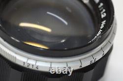 CANON 50mm F/1.2 Leica screw mount L39 LTM Lens Made In Japan