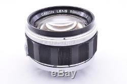 CANON 50mm f1.2 Leica 39mm LTM Leica screw mount From JAPAN Good Condition