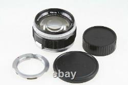 CANON 50mm f/1.2 Rangefinder SM Leica screw mount L39 LTM Lens withM-Mount Adapter