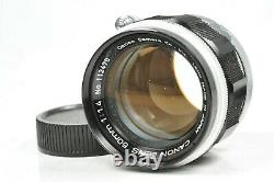 CANON LENS 50mm f1.4 Leica LTM mount. Diaphragm NEEDS SERVICE, missing pin
