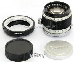 CANON Lens 50mm 11.8 LEICA LTM L39 Screw Mount Prime Lens 1.8/50mm for M9 IIIg