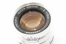CHIYOKO SUPER ROKKOR C 50mm F/2 Leica L39 LTM mount From Japan Exc+++++