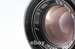 CLA'd Rare MINT with Hood Kodak Ektar 47mm f2 Lens Leica M Mount Converted JAPAN