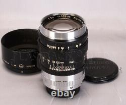 CLEAN Nikkor 105mm f2.5 for Leica LTM Screw Mount with Hood Caps #019286
