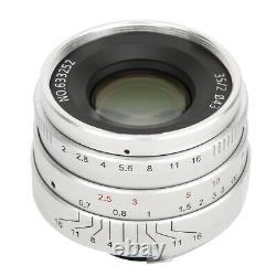 Camera Lens 35mm F 2.0 Large Aperture Manual Focus Full Frame Lens For Leica M