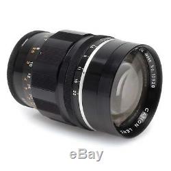 Canon 100mm f2 LTM M39 Leica Mount Rangefinder Lens