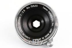 Canon 25mm F/3.5 Lens Leica Screw Mount LTM L39 from Japan MINT