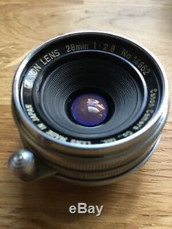 Canon 28mm F2.8 LTM Leica Thread Mount Lens