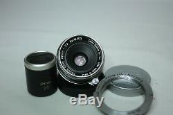 Canon 28mm f/2.8 L39 LTM Leica Screw Mount Lens +28mn finder + M Mount adaptor