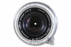 Canon 35mm F/2.8 Chrome Lens Leica Screw Mount LTM L39 from Japan 22049 Exc++