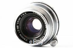 Canon 35mm F/2.8 Chrome Lens Leica Screw Mount LTM L39 from Japan Exc++