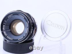Canon 35mm F/2 Leica Screw Mount LTM 39 Lens. MINTFrom JP#4327