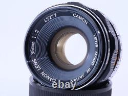 Canon 35mm F/2 Leica Screw Mount LTM 39 Lens. MINTFrom JP#4327