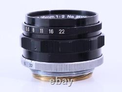 Canon 35mm F/2 Leica Screw Mount LTM 39 Lens. WithFilter, Case MINTFrom JP#3510