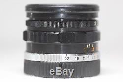 Canon 35mm F/2 Leica Screw Mount LTM L39 Lens Made In Japan