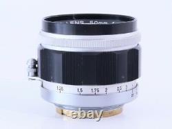 Canon 50mm F1.4 Leica Screw Mount LTM39 Lens, with Filter, From Japan#1587