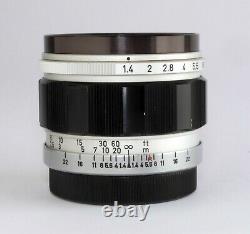 Canon 50mm f1.4 L39 LTM Leica Screw Mount Lens & S50 Hood Great Optics EXC+++
