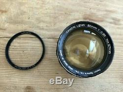 Canon 50mm f/0.95 Dream Lens in Leica M Mount + Filter & Pouch Beautiful