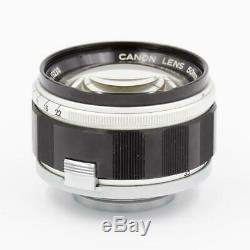 Canon 50mm f/1.2 LTM M39 Leica Mount Fast Standard Prime Lens