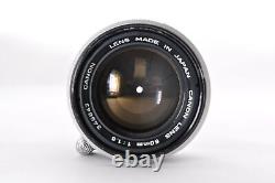 Canon 50mm f/1.8 L39 LTM Leica Screw Mount Lens withFilter Near Mint From Japan