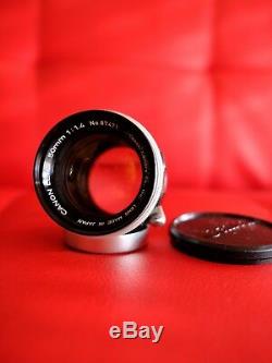Canon LTM 50mm f/1.4 Leica L39/M39 mount lens comes with 2 caps 50/1.4