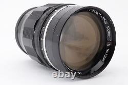 Canon Lens 100mm f/2 L39 LTM Leica L mount vintage lens F1052167