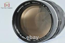 Canon Lens 100mm f/2 L39 LTM Leica Thread Mount