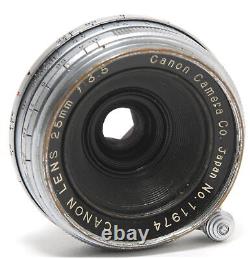 Canon Lens 3.5/25mm Lens Leica Screw Mount M39