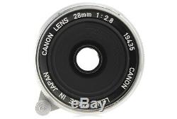 Canon M39 L39 LTM Leica Screw Mount 28mm f2.8 Lens Near MINT from JAPAN 1017N