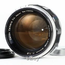 Canon Rangefinder 50mm f1.2 LTM L39 Leica Screw Mount Lens EX+++