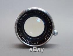 Canon Rangefinder IID 35mm Leica Mount Camera+ f/1.8 50mm lens & case Near Mint