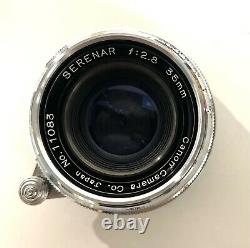 Canon Serenar Wide Angle Lens 35mm f2.8 Shoe Mount Viewfinder with Case L39 Leica
