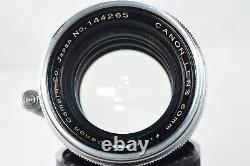 CapNear MINT Canon 50mm f1.8 Leica Screw Mount Lens Silver L39 LTM From JAPAN