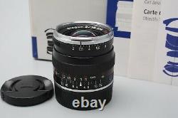 Carl Zeiss Biogon 35mm f/2 F2 T ZM Lens, Black MF, Leica M Mount Voigtlander VM
